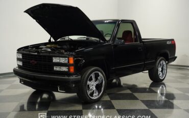 Chevrolet-Silverado-1990-Onyx-Black-Dark-Red-28