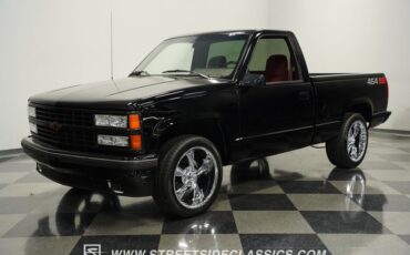 Chevrolet-Silverado-1990-Onyx-Black-Dark-Red-3