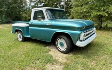 Chevrolet-Stepside-1965-Green-Gray-1