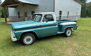 Chevrolet-Stepside-1965-Green-Gray