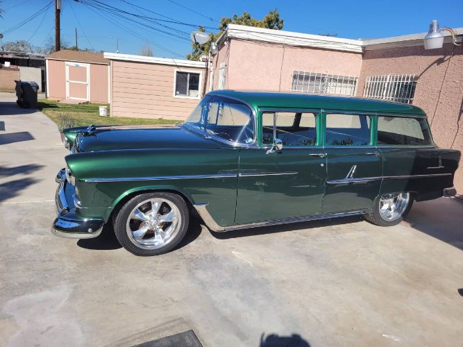 Chevrolet-Wagon-1955-Green-23