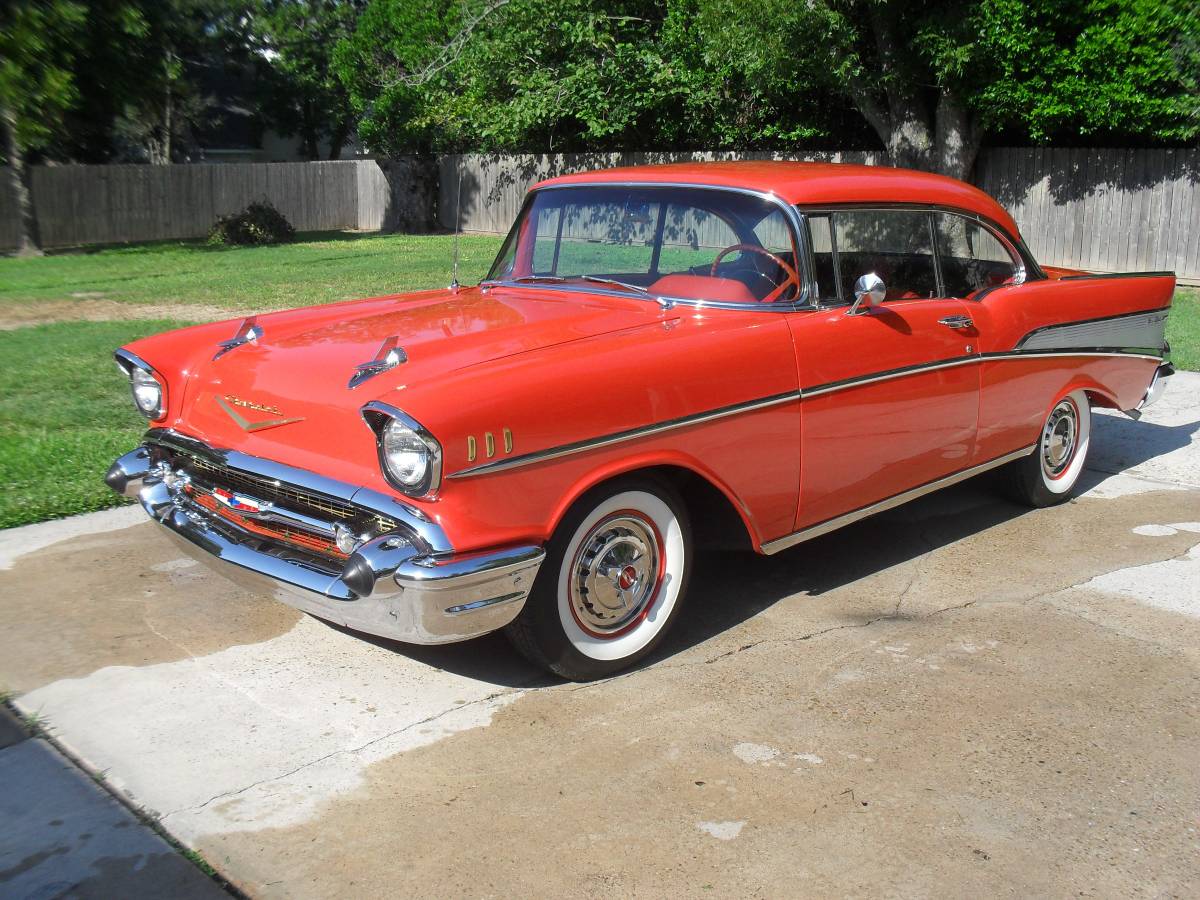 Chevrolet-bel-air-1957-red