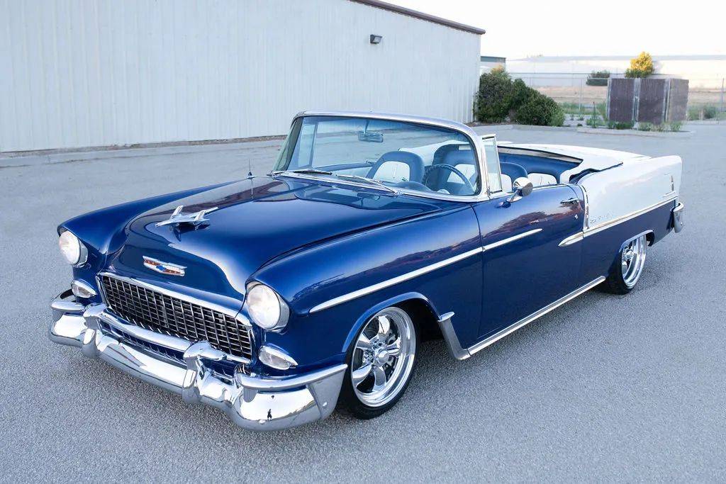 Chevrolet-bel-air-convertible-1955-blue