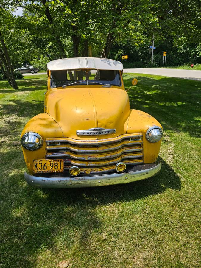 Chevy-2500-pick-up-1950-yellow-5