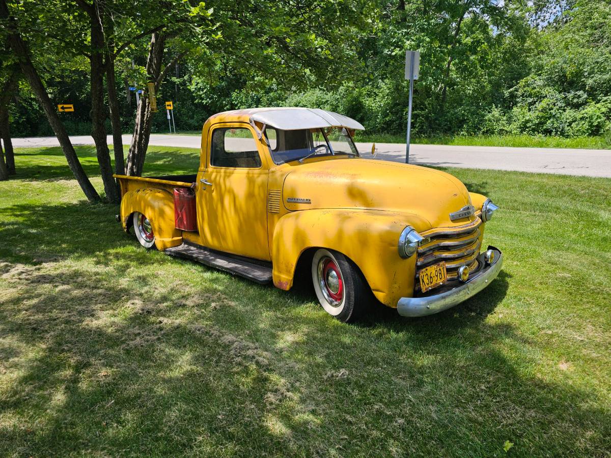 Chevy-2500-pick-up-1950-yellow-6