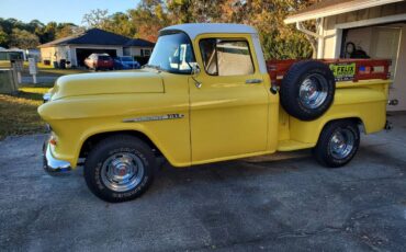 Chevy-3500-stepside-1956-yellow