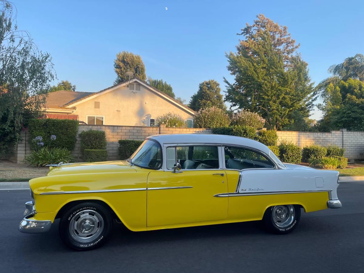 Chevy-belair-1955-yellow-2