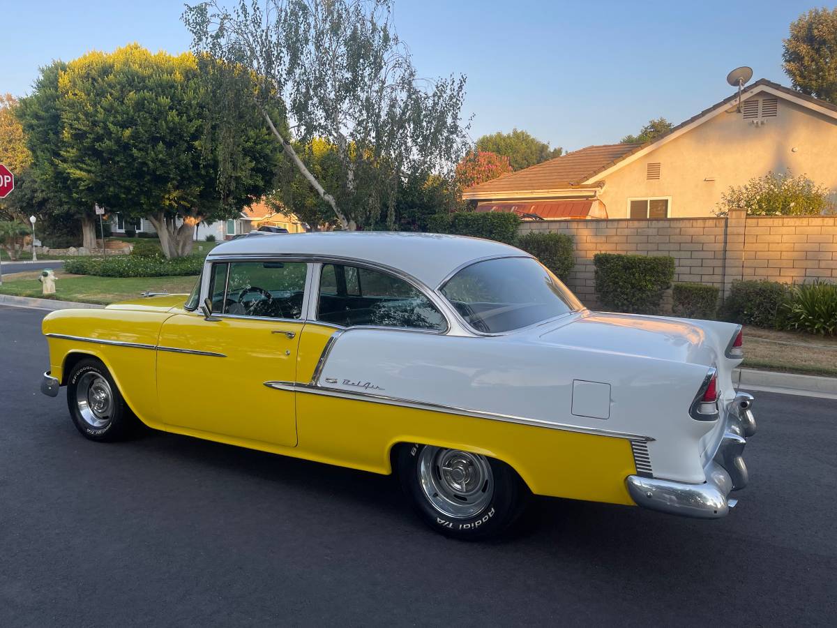 Chevy-belair-1955-yellow-4