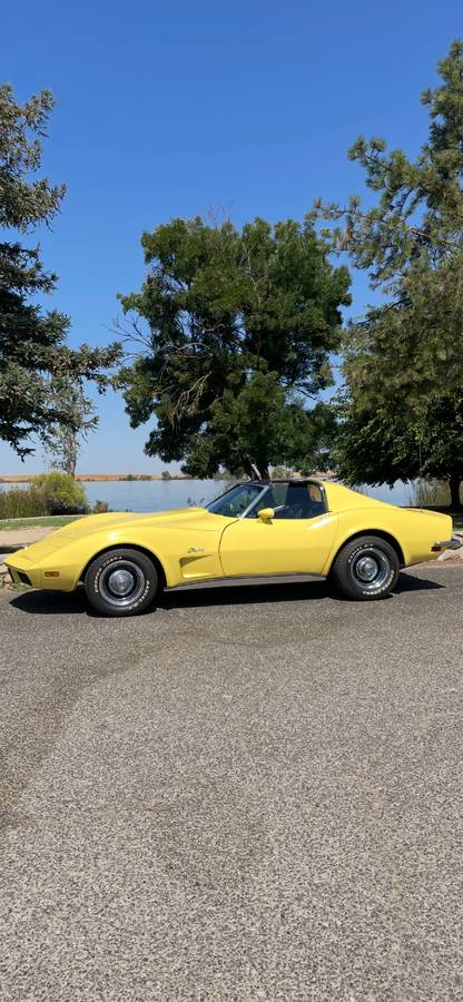 Chevy-corvette-stingray-1973-yellow