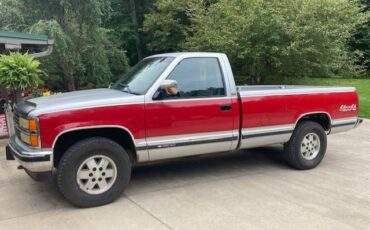 Chevy-silverado-1500-4x4-1990-red-1