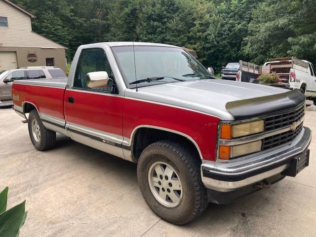 Chevy-silverado-1500-4x4-1990-red
