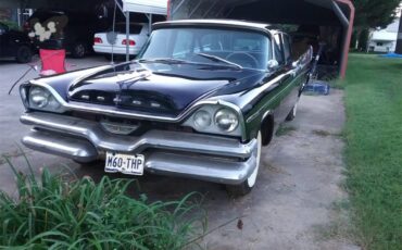 Dodge-Coronet-1957-Black-Black-and-Beige