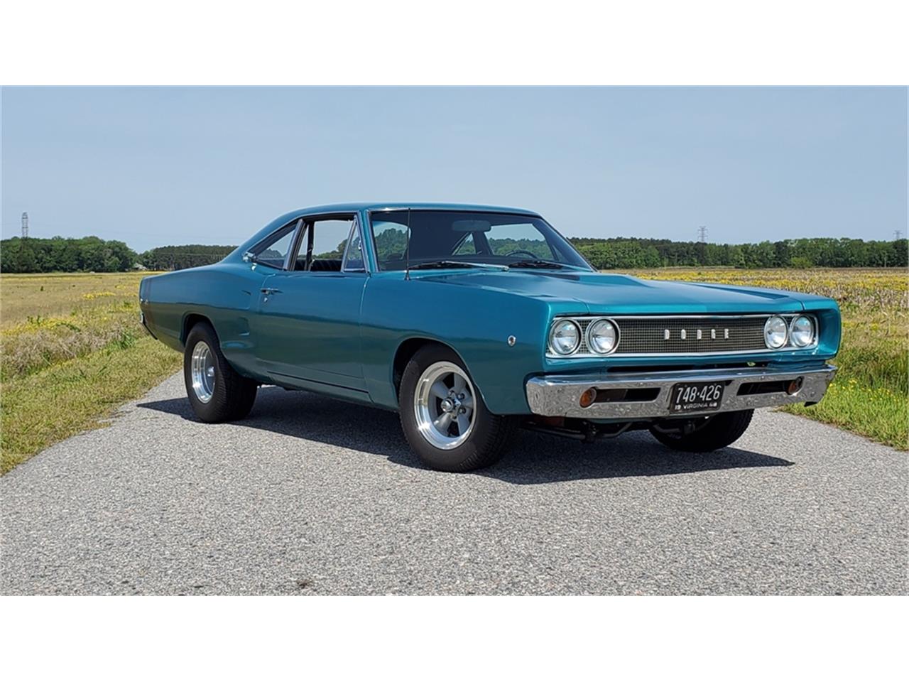 Dodge-Coronet-1968-Medium-Turquoise-Black-11