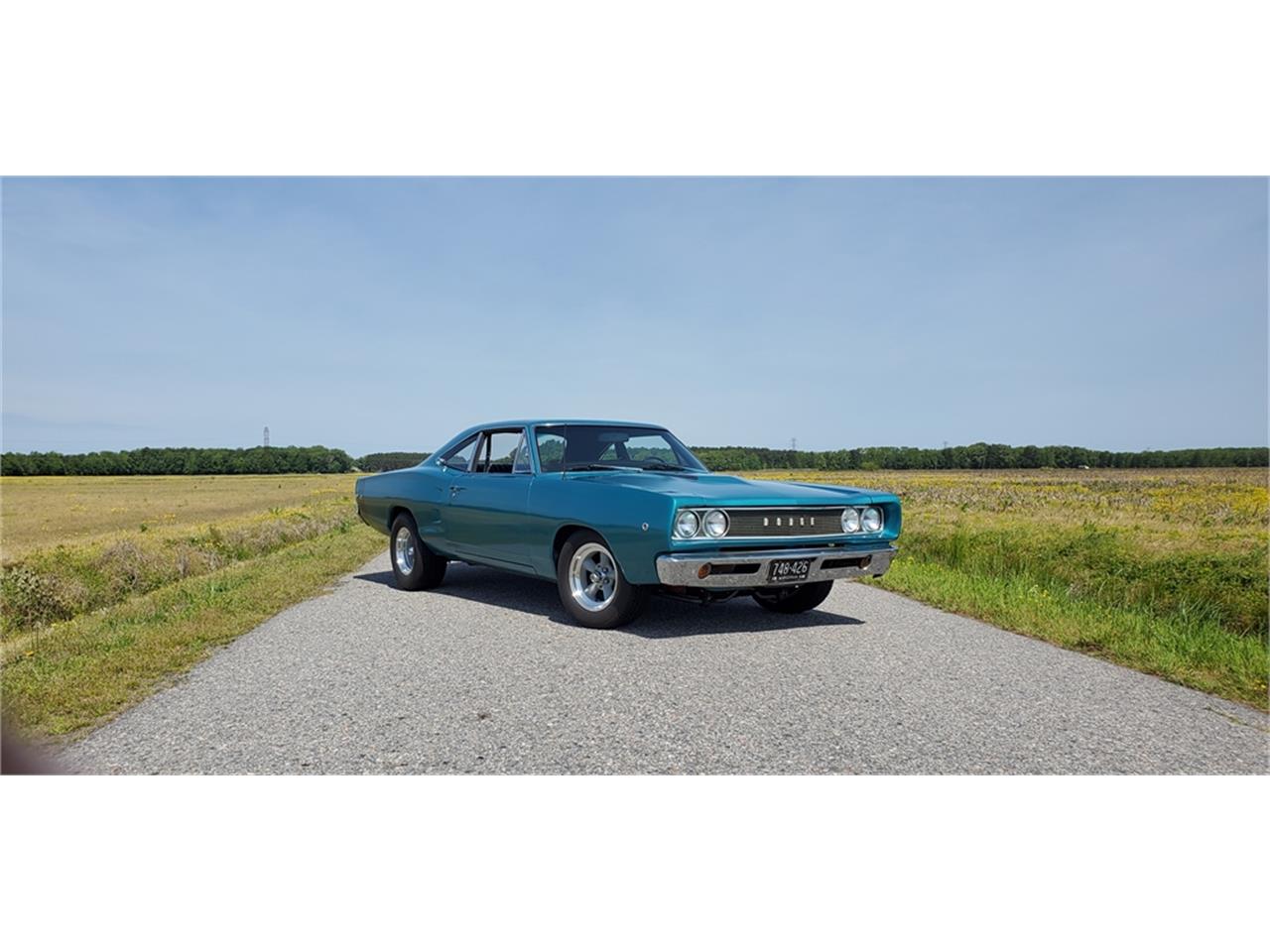 Dodge-Coronet-1968-Medium-Turquoise-Black-7