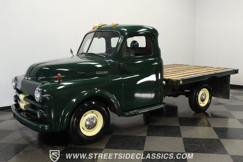Dodge-Pickup-1952-Dark-Green-Brown-13