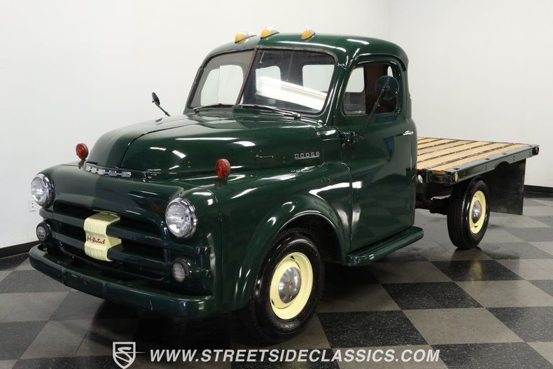 Dodge-Pickup-1952-Dark-Green-Brown-24