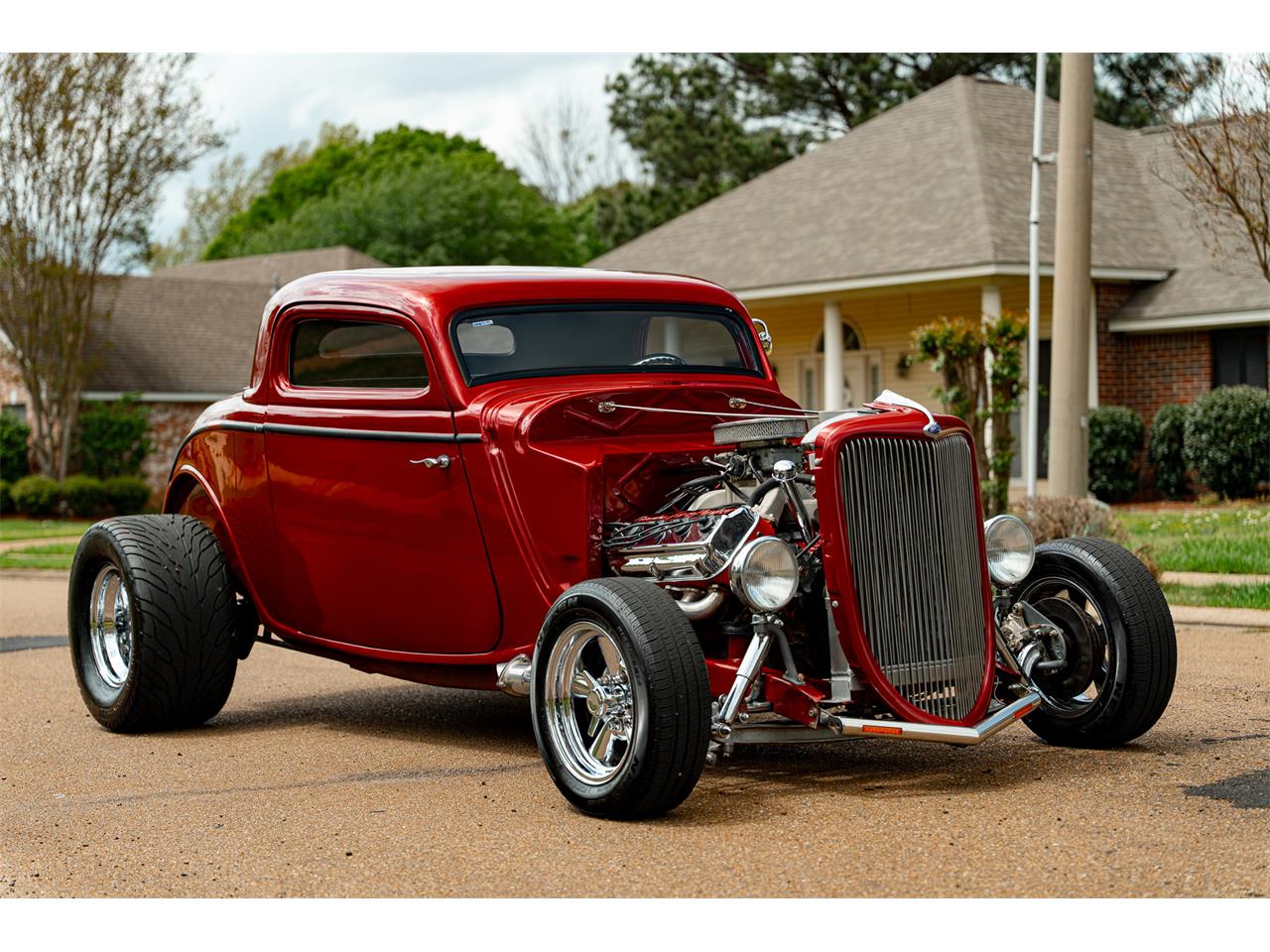 Ford-2-dr-coupe-1934-Burgundy-Wine-Black-12