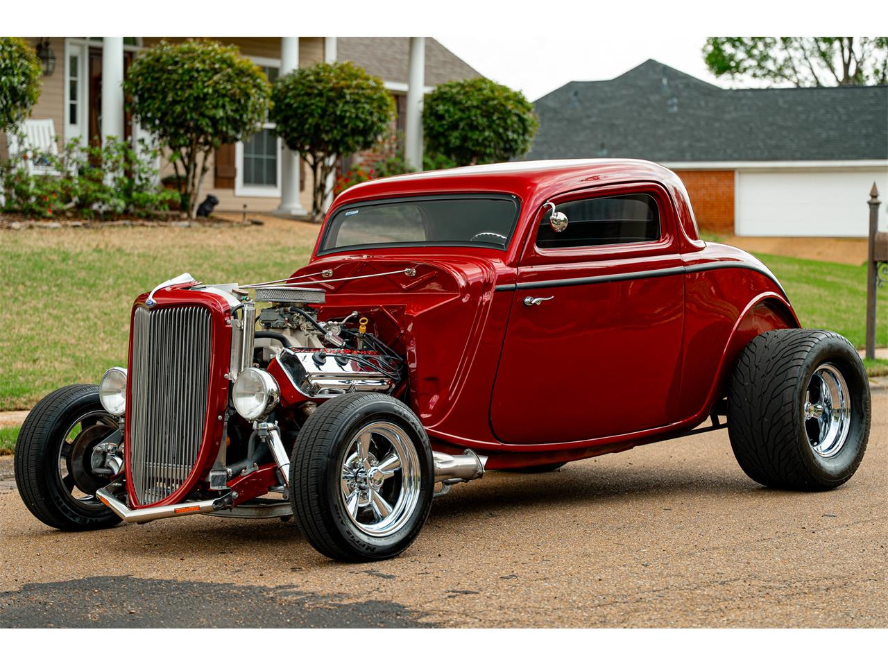 Ford-2-dr-coupe-1934-Burgundy-Wine-Black-85