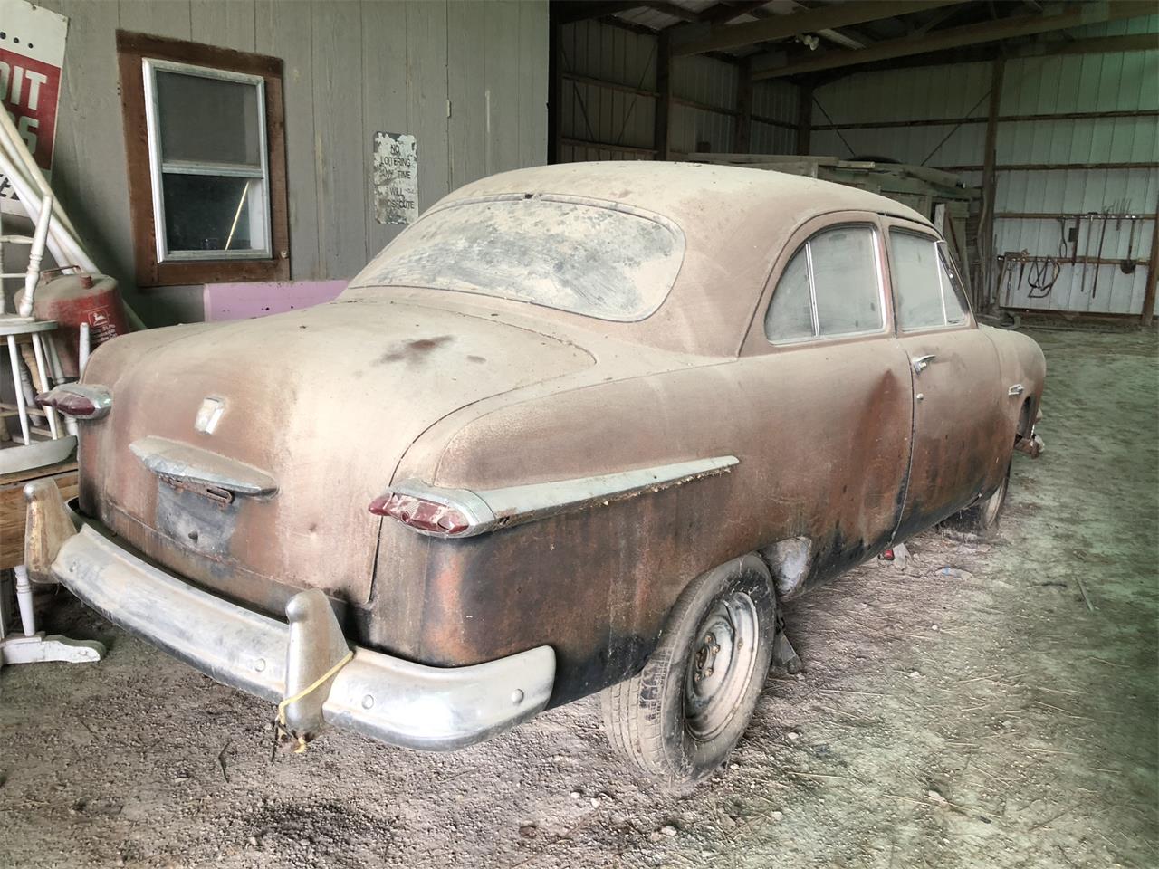 Ford-2-dr-sedan-1951-Black-surface-rust-Gray-and-Red-cloth-2