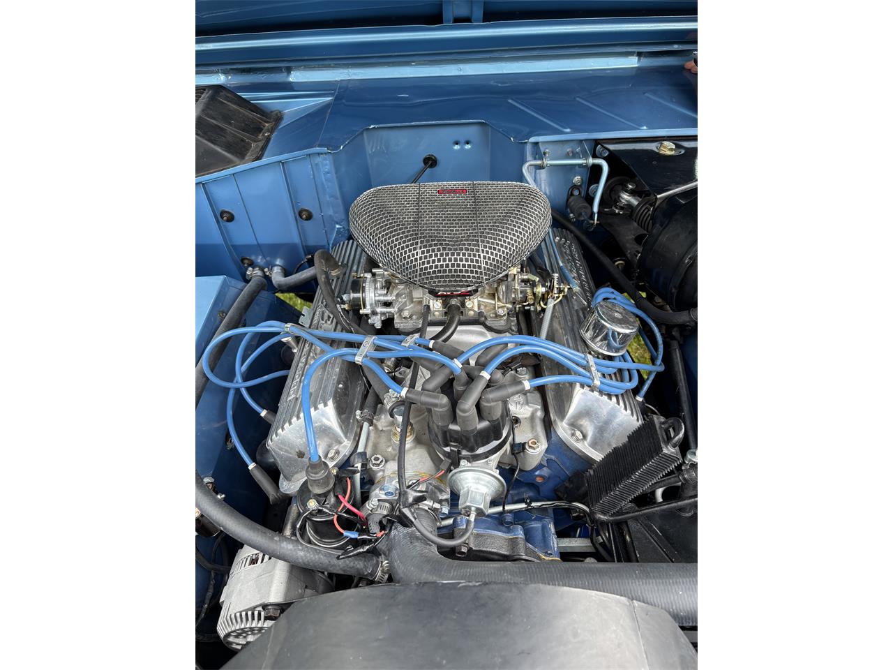 Ford-Bronco-1974-medium-blue-metallic-off-white-1