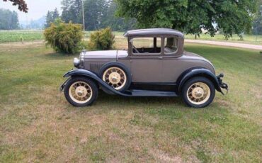 Ford-Coupe-1931-Gray-Brown-leather
