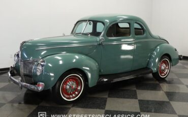 Ford-Coupe-1940-Antique-Green-Beige-7