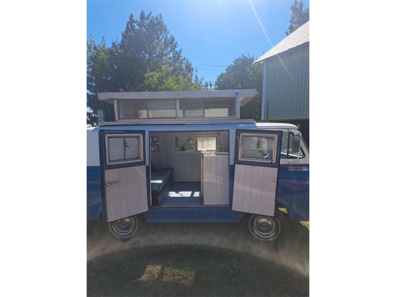Ford-Econoline-1966-Blue-white-Blue-white-2
