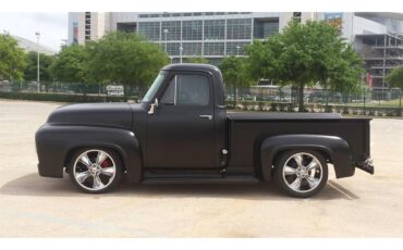 Ford-F100-1954-Matte-Black-Black-1
