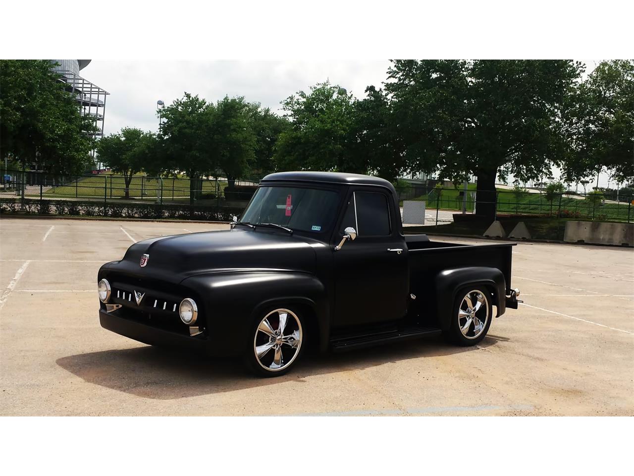 Ford-F100-1954-Matte-Black-Black