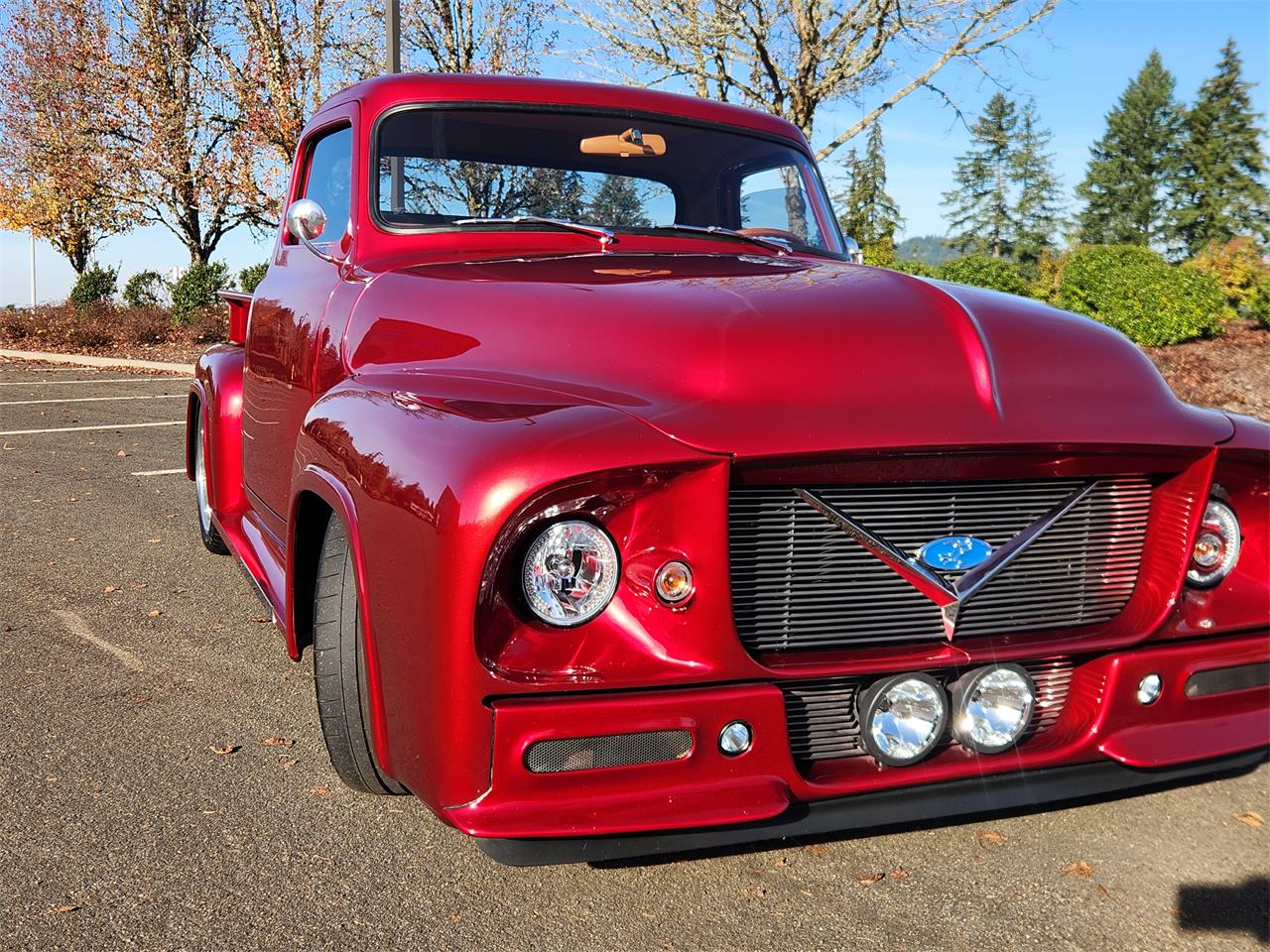 Ford-F100-1954-Red-Tan-1