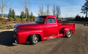 Ford-F100-1954-Red-Tan