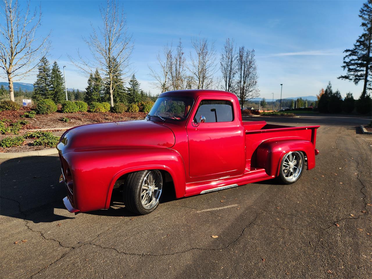 Ford-F100-1954-Red-Tan