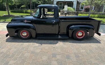 Ford-F100-1956-Black-White-4