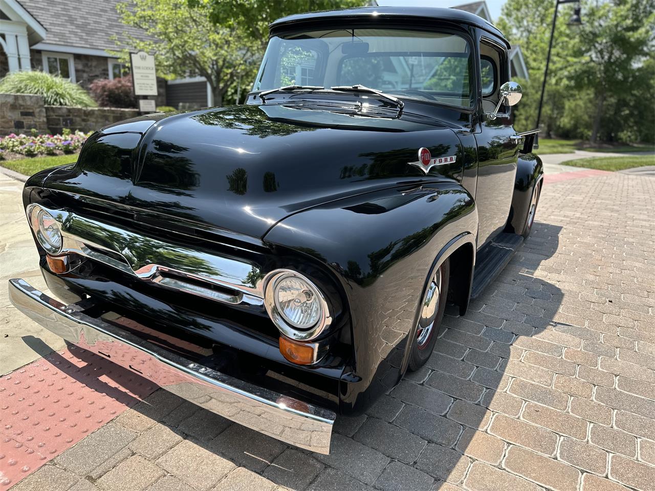Ford-F100-1956-Black-White-5