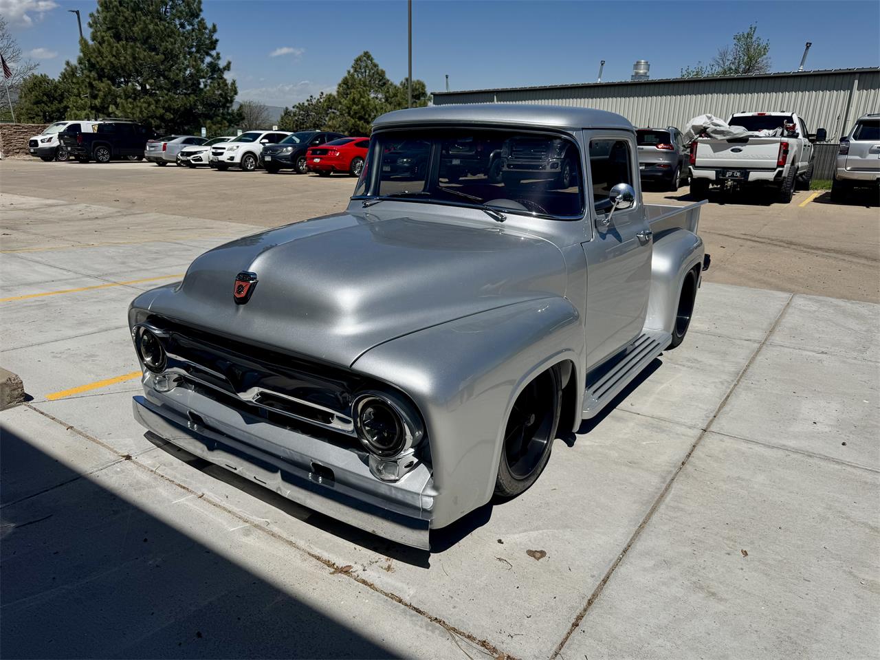 Ford-F100-1956-Silver-Red-1