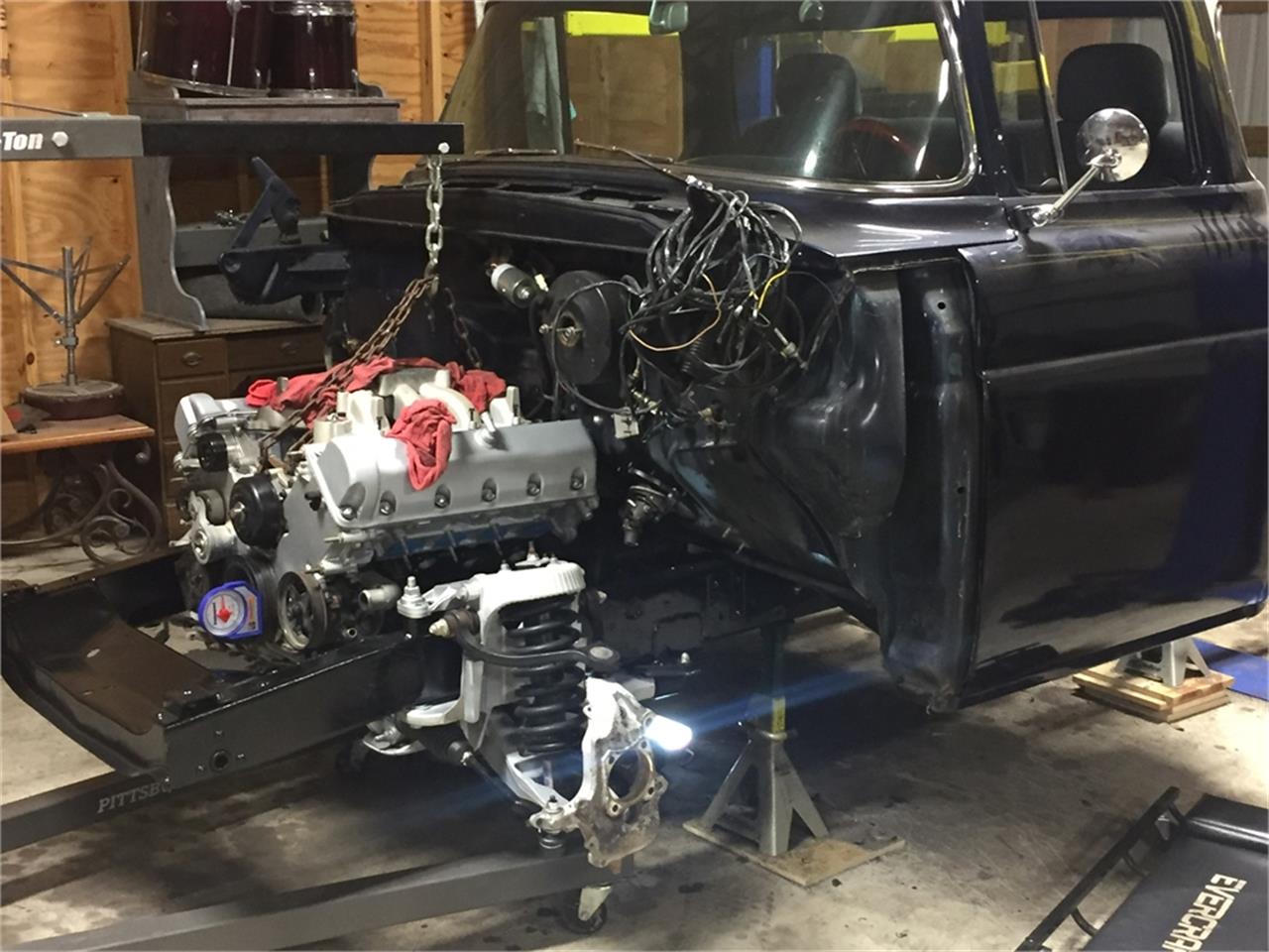 Ford-F100-1960-Bluewhite-Brown-36