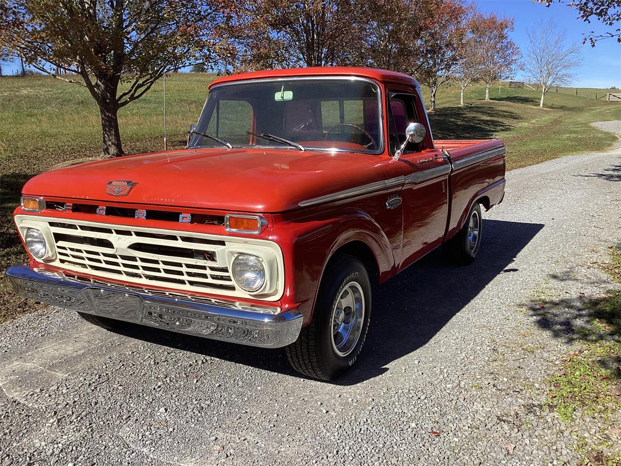 Ford-F100-1966-Red-Red