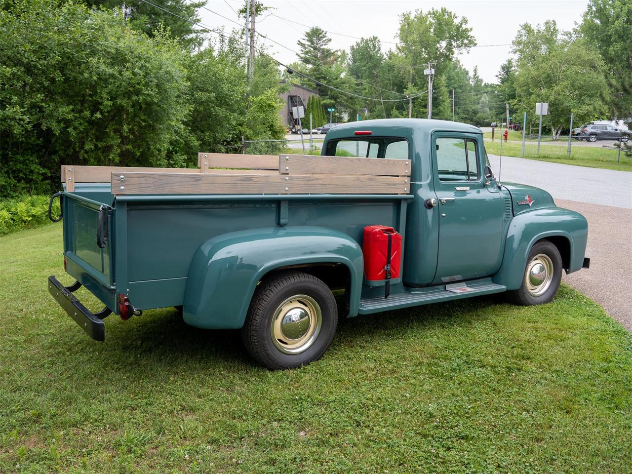 Ford-F250-1956-Green-Tan-11