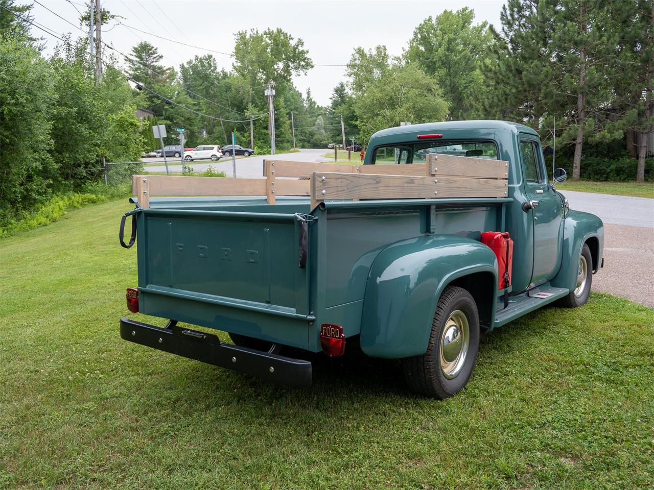 Ford-F250-1956-Green-Tan-13