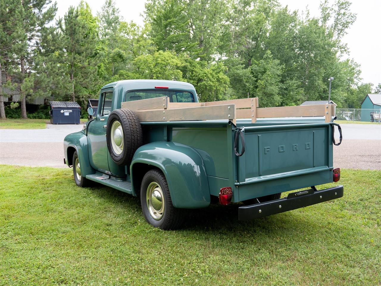 Ford-F250-1956-Green-Tan-16