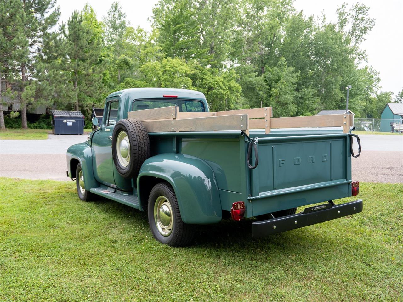 Ford-F250-1956-Green-Tan-17