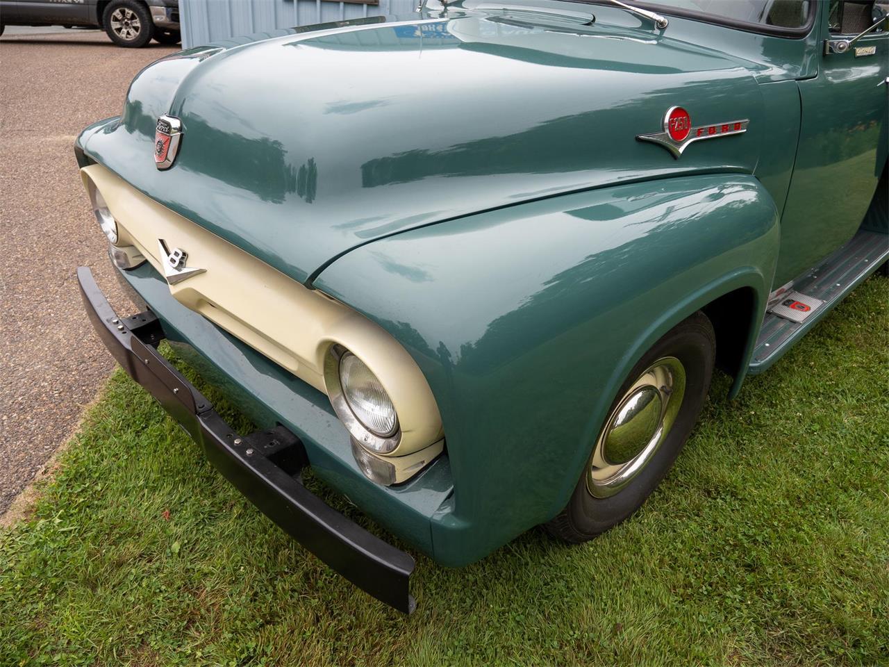Ford-F250-1956-Green-Tan-18