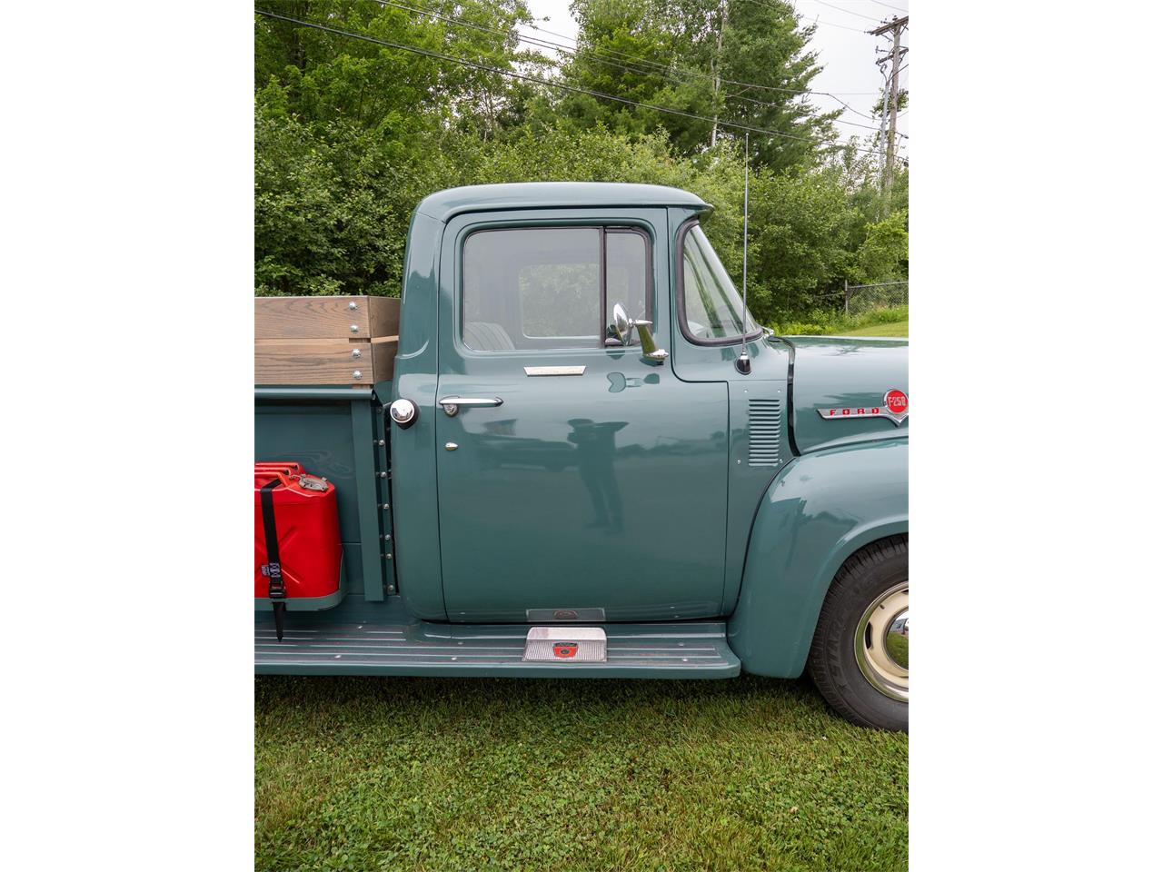 Ford-F250-1956-Green-Tan-20