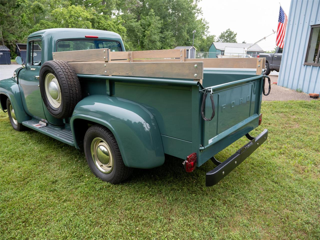 Ford-F250-1956-Green-Tan-25