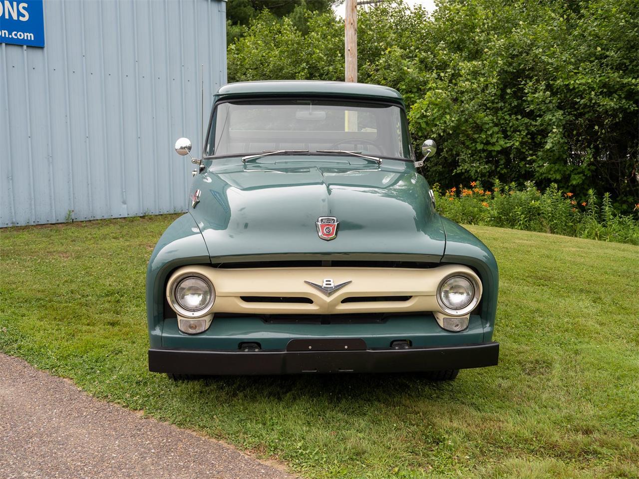 Ford-F250-1956-Green-Tan-6