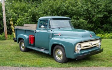 Ford-F250-1956-Green-Tan-8