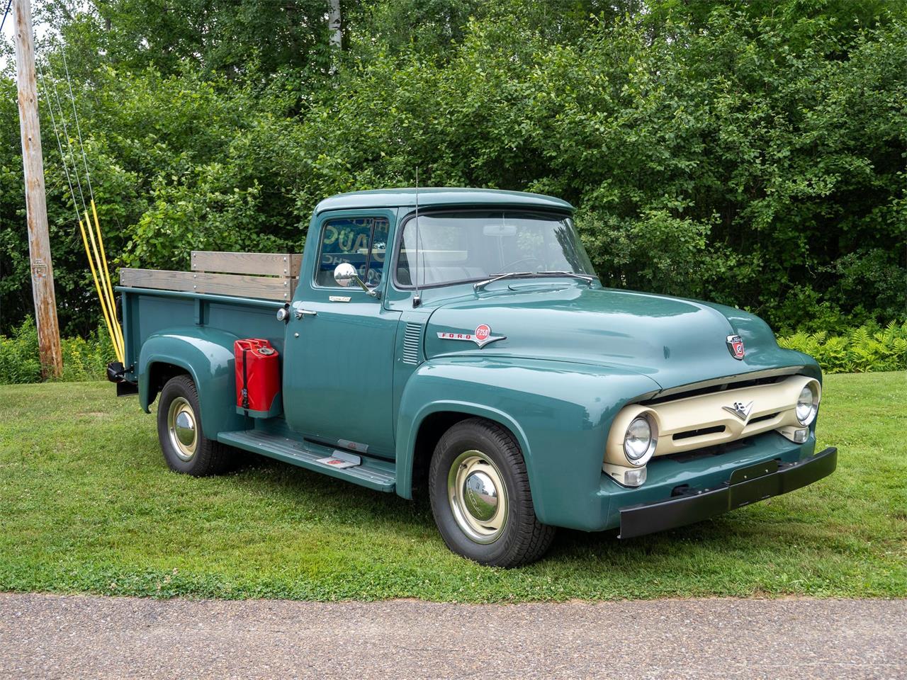 Ford-F250-1956-Green-Tan-8