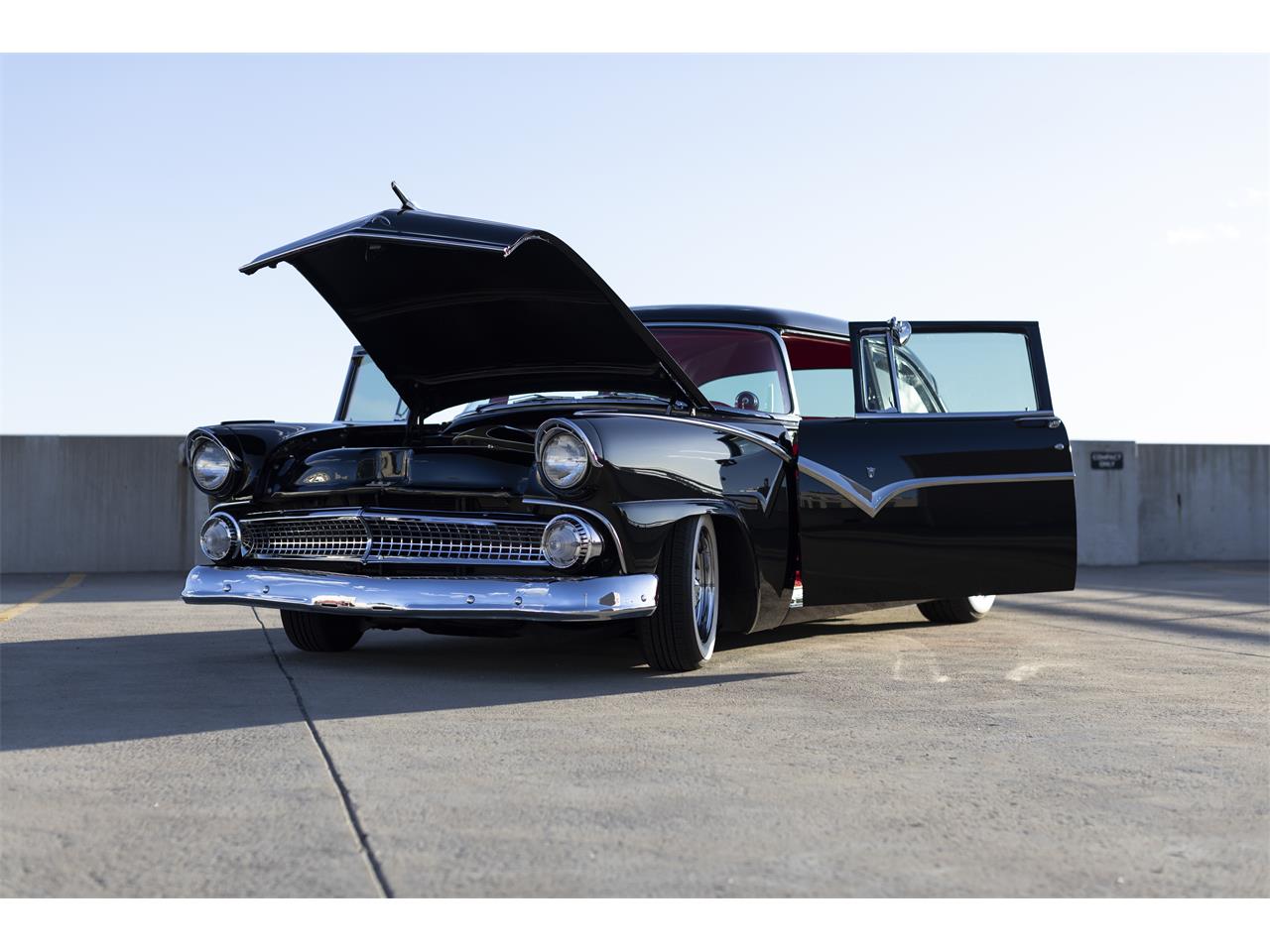 Ford-Fairlane-1955-Black-Red-26