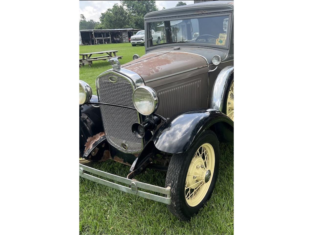 Ford-Model-a-1931-Gray-and-Black-Grey-Mohair-5