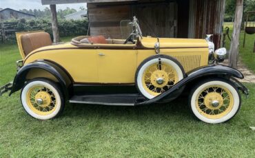 Ford-Model-a-roadster-1931-Yellow-Brown